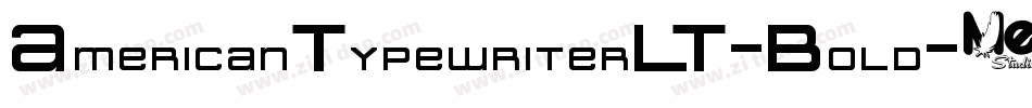 AmericanTypewriterLT-Bold字体转换