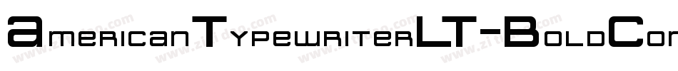 AmericanTypewriterLT-BoldCondA字体转换