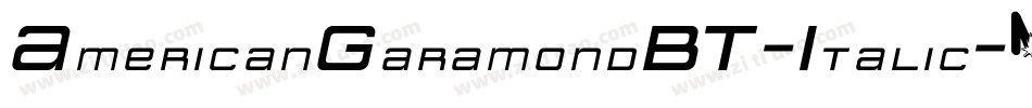 AmericanGaramondBT-Italic字体转换