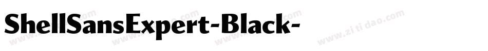 ShellSansExpert-Black字体转换