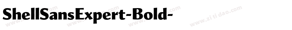 ShellSansExpert-Bold字体转换