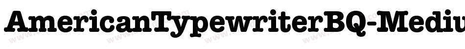 AmericanTypewriterBQ-Medium字体转换