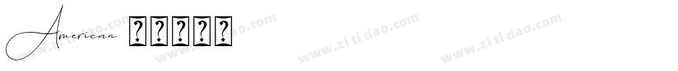 American字体转换