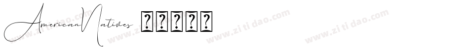 AmericanNatives字体转换