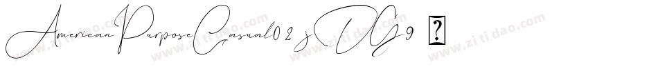 AmericanPurposeCasual02-jDG9字体转换