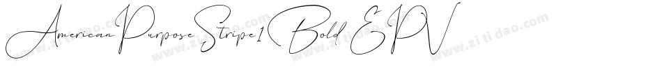 AmericanPurposeStripe1Bold-EPVW字体转换