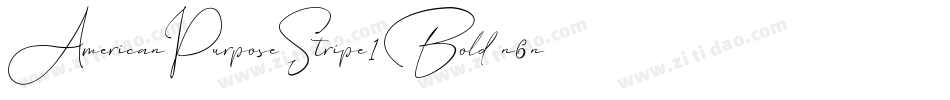 AmericanPurposeStripe1Bold-n6nM字体转换