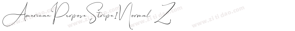 AmericanPurposeStripe1Normal-Zqd3字体转换