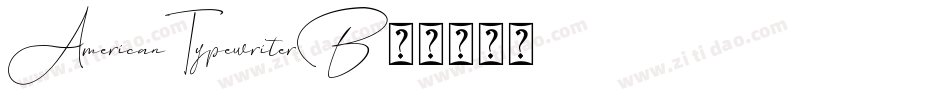 AmericanTypewriterB字体转换