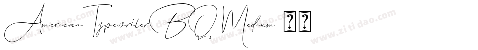AmericanTypewriterBQ-Medium字体转换