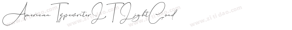 AmericanTypewriterLT-LightCond字体转换