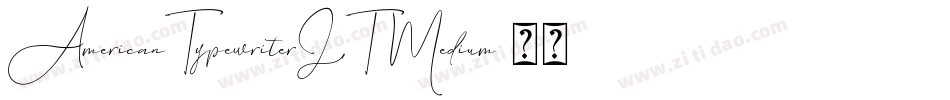 AmericanTypewriterLT-Medium字体转换