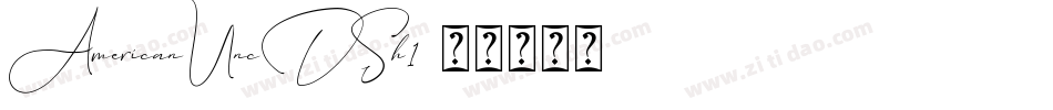 AmericanUncDSh1字体转换
