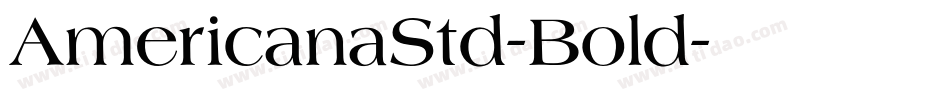 AmericanaStd-Bold字体转换
