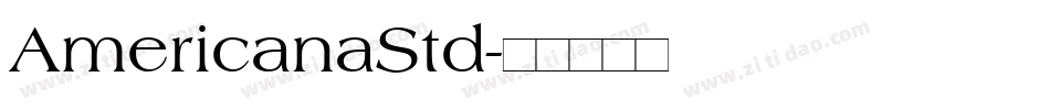 AmericanaStd字体转换