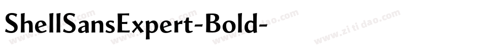 ShellSansExpert-Bold字体转换