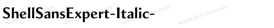 ShellSansExpert-Italic字体转换