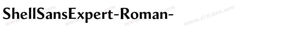 ShellSansExpert-Roman字体转换