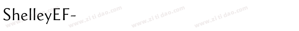 ShelleyEF字体转换