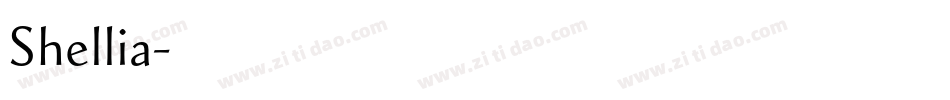 Shellia字体转换