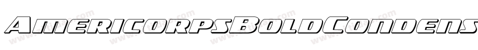 AmericorpsBoldCondensed-yWL3字体转换