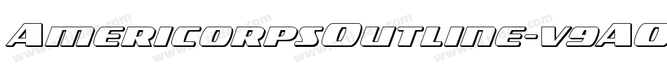AmericorpsOutline-v9AO字体转换