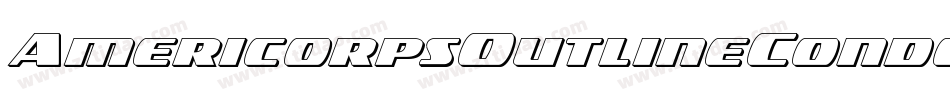AmericorpsOutlineCondensed-w0GZ字体转换