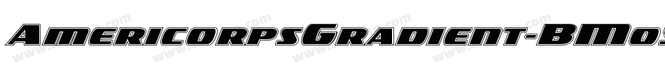 AmericorpsGradient-BM05字体转换