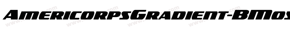 AmericorpsGradient-BM05字体转换