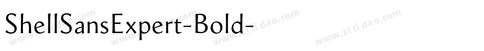 ShellSansExpert-Bold字体转换
