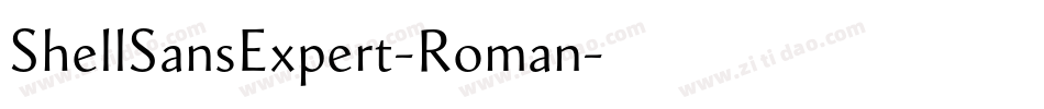 ShellSansExpert-Roman字体转换