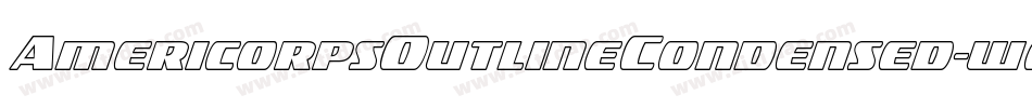 AmericorpsOutlineCondensed-w0GZ字体转换