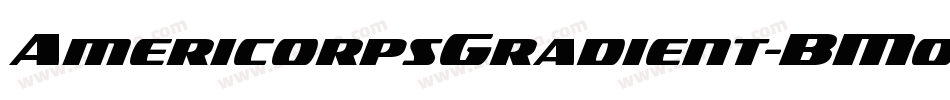AmericorpsGradient-BM05字体转换