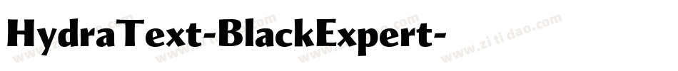 HydraText-BlackExpert字体转换