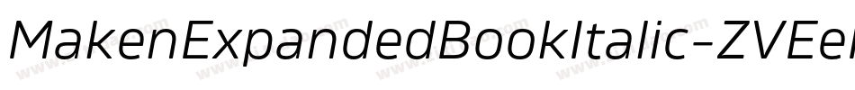 MakenExpandedBookItalic-ZVEeK字体转换