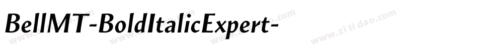 BellMT-BoldItalicExpert字体转换