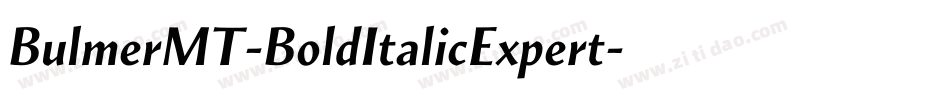 BulmerMT-BoldItalicExpert字体转换