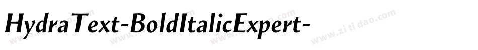 HydraText-BoldItalicExpert字体转换