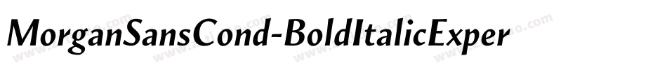 MorganSansCond-BoldItalicExpert字体转换