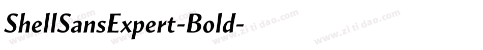 ShellSansExpert-Bold字体转换
