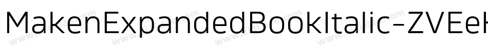 MakenExpandedBookItalic-ZVEeK字体转换