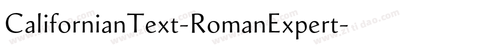 CalifornianText-RomanExpert字体转换