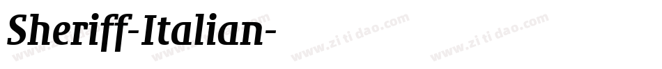 Sheriff-Italian字体转换