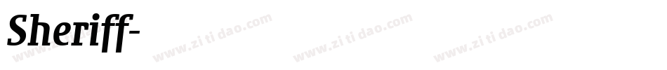 Sheriff字体转换