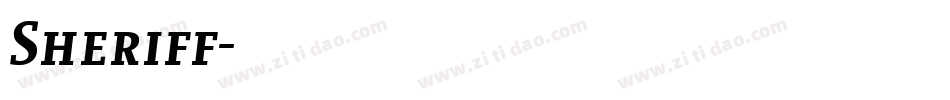 Sheriff字体转换