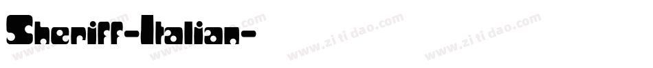 Sheriff-Italian字体转换