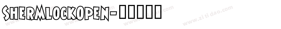 ShermlockOpen字体转换