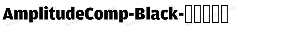 AmplitudeComp-Black字体转换