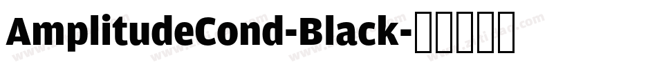 AmplitudeCond-Black字体转换
