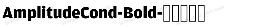 AmplitudeCond-Bold字体转换